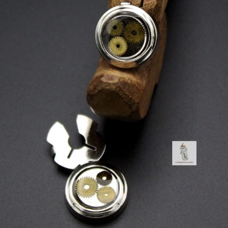 ESTINK Boutons De Manchette à Engrenages Mécaniques Boutons De