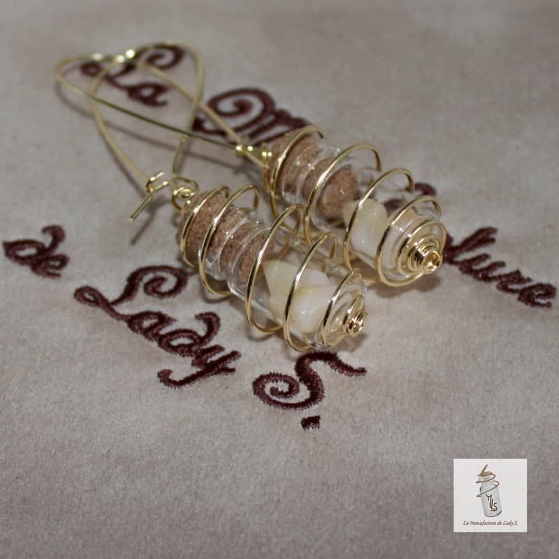 boucles d'oreille Steampunk halloween dents dans fiole la Manufacture de Lady S bijoux Steampunk