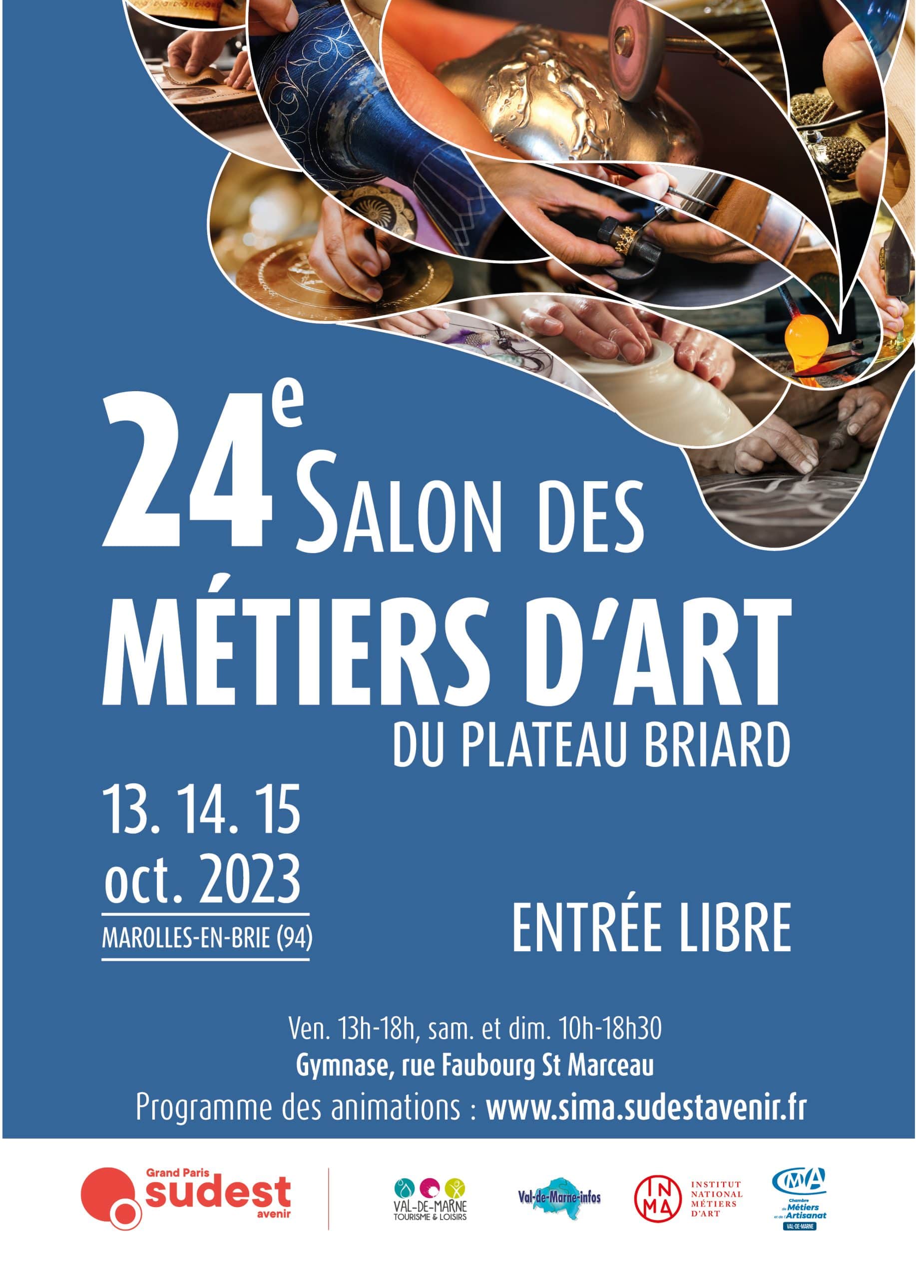 24ème salon des métiers d'art Marolles en Brie SIMA plateau Briard octobre 2023
