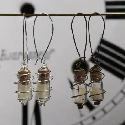 Boucles d'oreille Fioles Steampunk Halloween