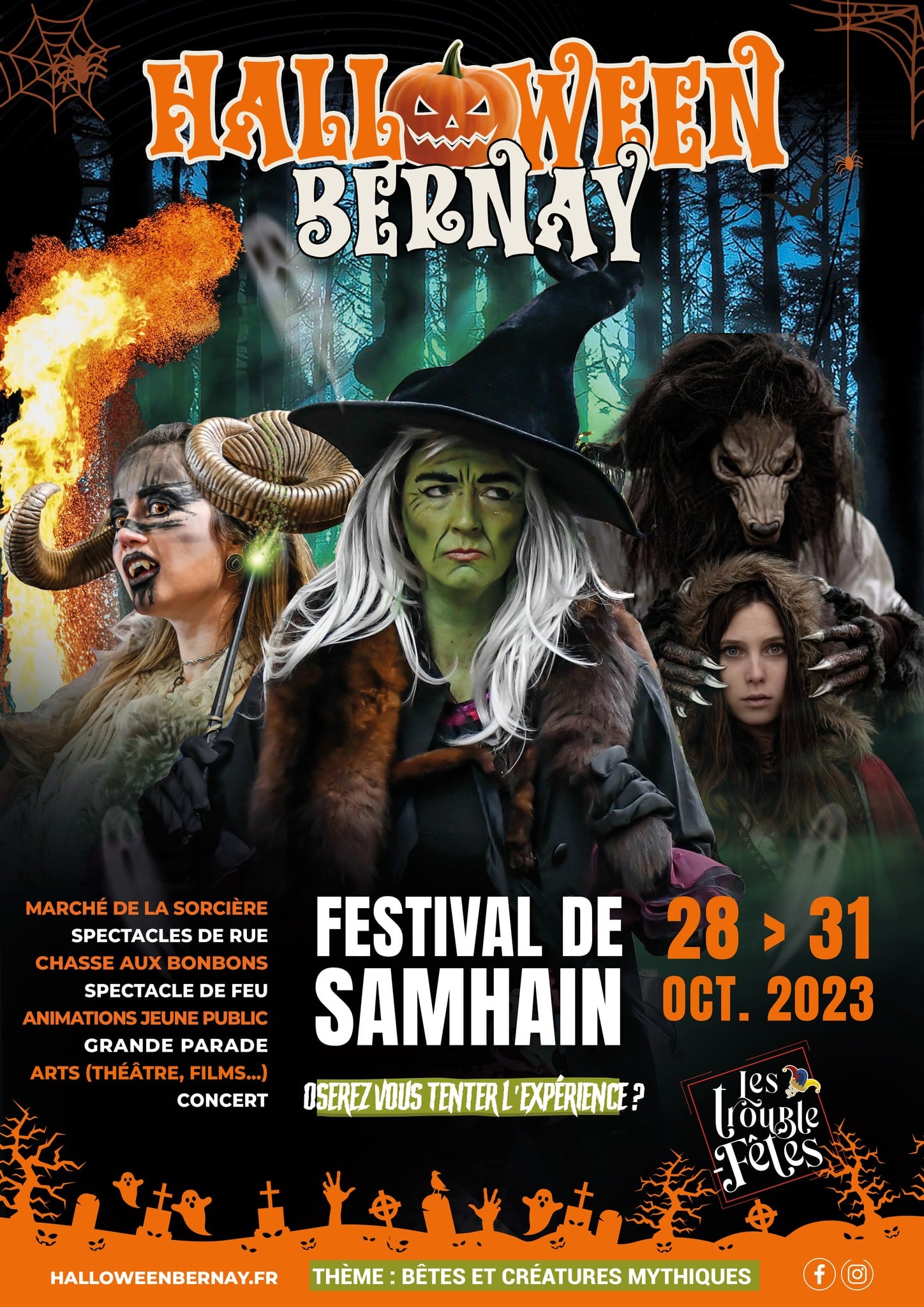 Halloween Bernay - festival de Samhain - la Manufacture de Lady S. octobre 2023