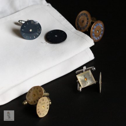 Boutons de manchettecadrans de montre la Manufacture de Lady S. bijoux Steampunk