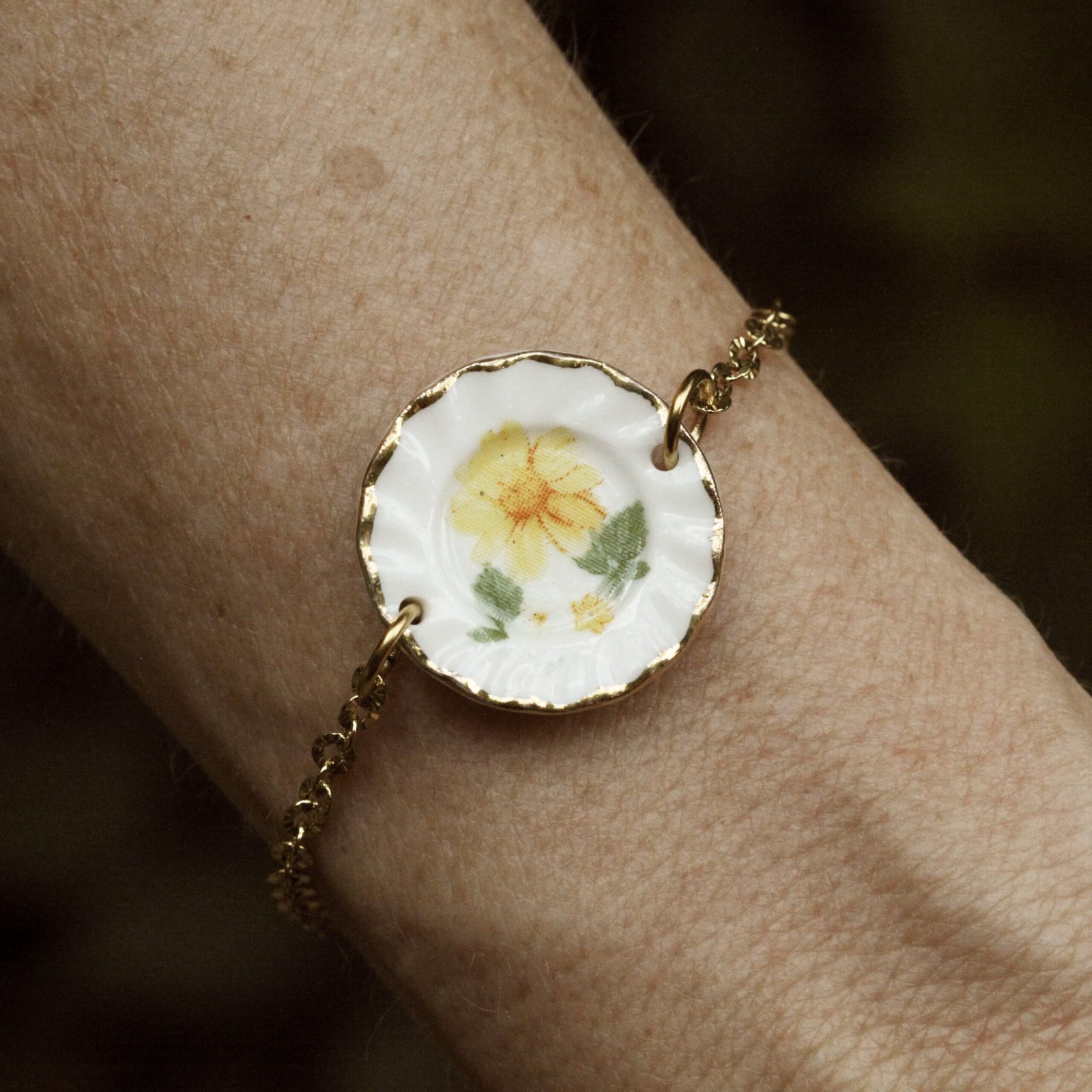 Bracelet Vaisselle l'heure du thé assiette à dessert