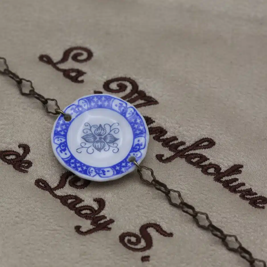 bracelet assiette à dessert - l'heure du thé - la Manufacture de Lady S - bijoux steampunk