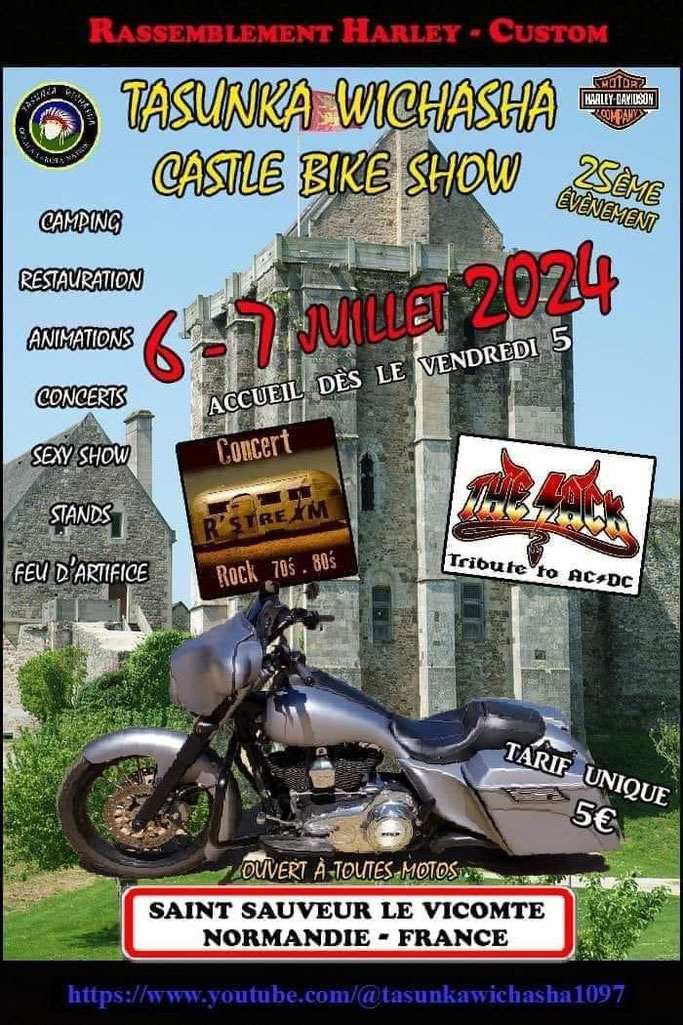 castle bike show juillet 2024 Harley Davidson club tasunka wichasha
