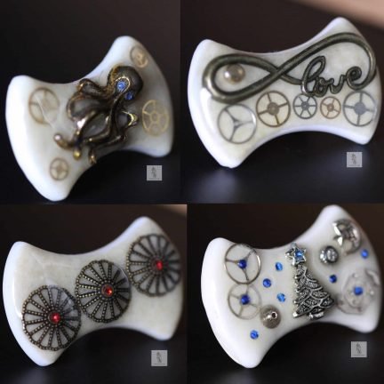 bague blanche émaux de Briare la manufacture de lady s bijoux steampunk