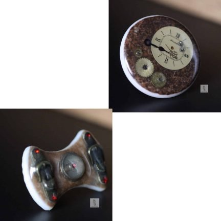 bague marron émaux de Briare la manufacture de lady s bijoux steampunk