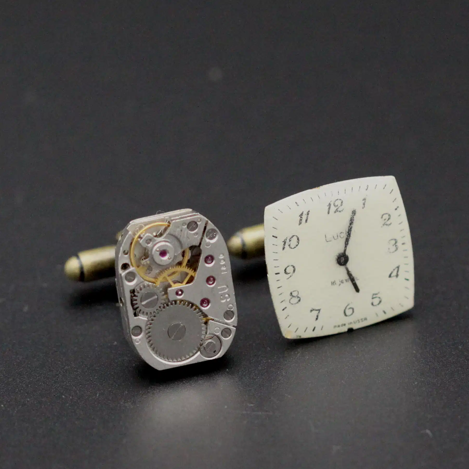Paire De Boutons De Manchette Vintage Endura - Occasion, Style Rétro - Pour Chemise Habillée