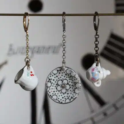 boucles d'oreille vaisselle l'heure du thé alice au pays des merveilles steampunk la manufacture de lady s