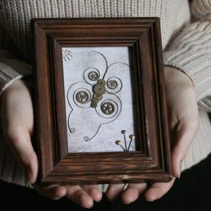 bijou de maison l'envol du papillon. la manufacture de Lady S. bijoux Steampunk