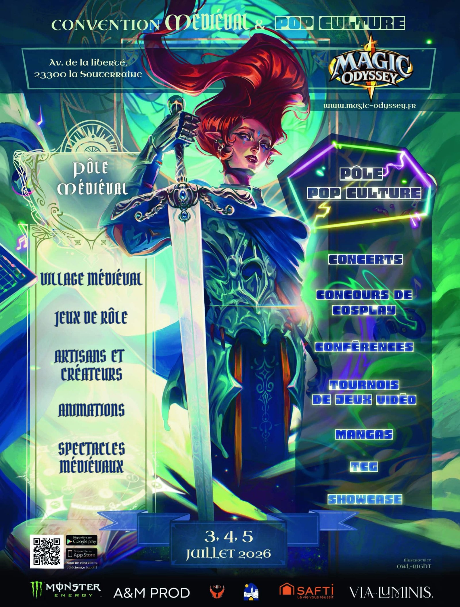 magic Odyssey : convention médiévale et pop culture 3, 4 et 5 juillet 2026 à la Souterraine