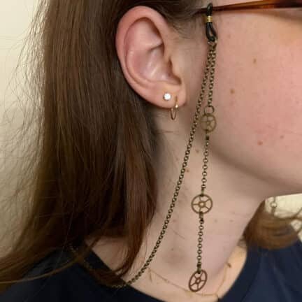 Chaine de lunettes Steampunk