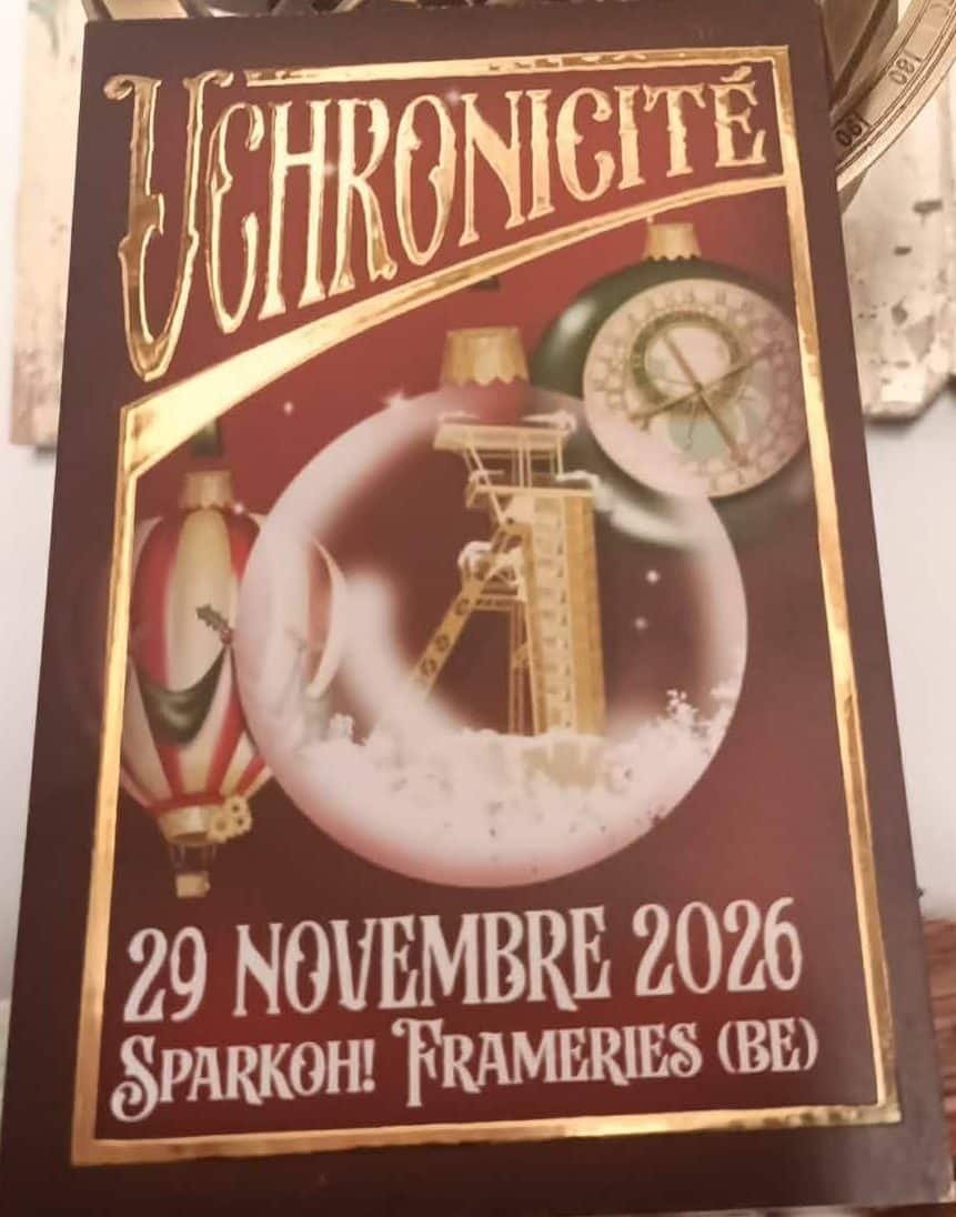 Uchronicité en Belgique près de Mons au Sparkoh ! de Frameries. Dernier dimanche de novembre, le 29 novembre 2026