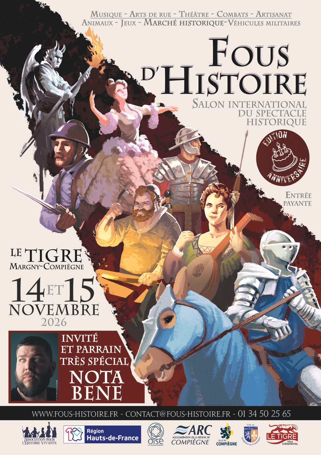 fous d'histoire à Compiègne 14 et 15 novembre 2026